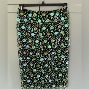 Floral pattern skirt